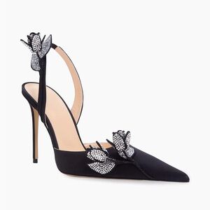 MACH & MACH
Wonder Tulip slingback pumps black 3.74" (95mm) women size 38.5 NEW